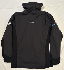 Giacca con cappuccio Mammut Rime In Flex Hoody uomo grande nera full zip