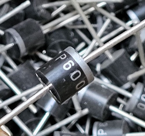 Diodo 1000v p600g - 1000v, 6a
