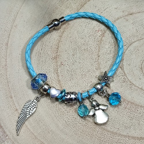 Bracciale charm similpelle