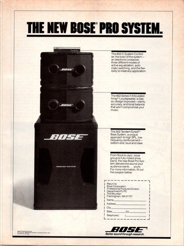 1983 bose speakers - 1983, 802-c