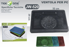 VENTOLA PER RAFFREDDAMENTO PC COMPUTER NOTEBOOK PORTATILE SUPER SILENZIOSO