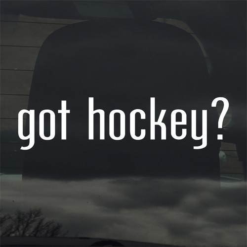 Hockey adesivo vinile - hockey?,