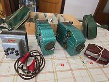 Coppia PROIETTORE IMMAGINI ANNI '60 con Pellicole Ed Accessori Vintage