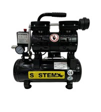 Compressore aria silenziato System+ 8lt 0,73hp