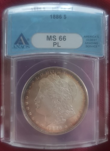1886 usa argento proof dollaro - 1886,