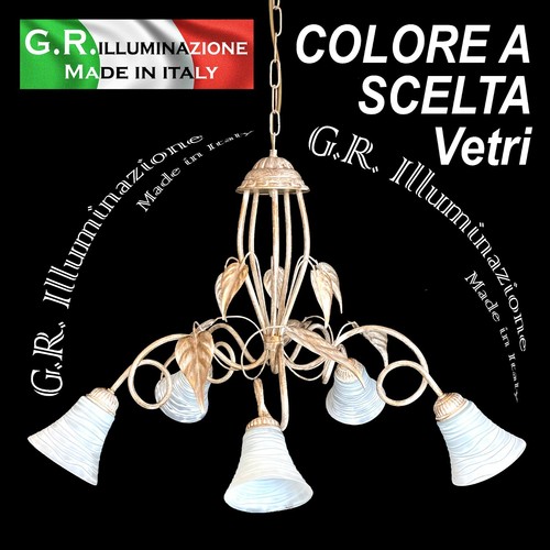 Lampadario ferro battuto - in,