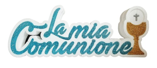 Scritta prima comunione - prima,