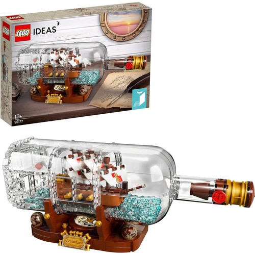 Lego ideas nave in bottiglia - lego,