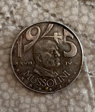 Benito mussolini rara moneta - mussolini,