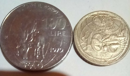 Pezzi 100 lire fao - fao, e