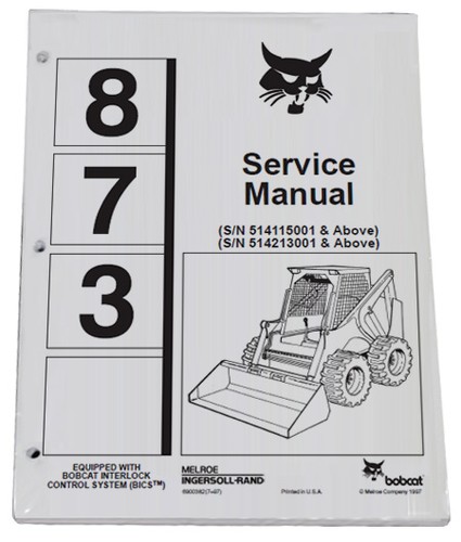 Bobcat 873 skid steer - skid,