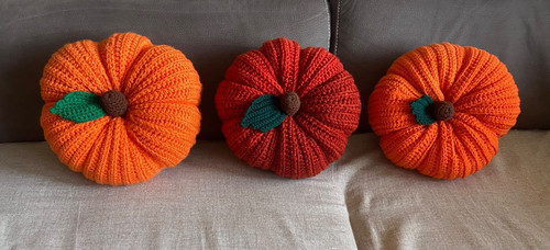 Cuscino zucca grande uncinetto - zucca,