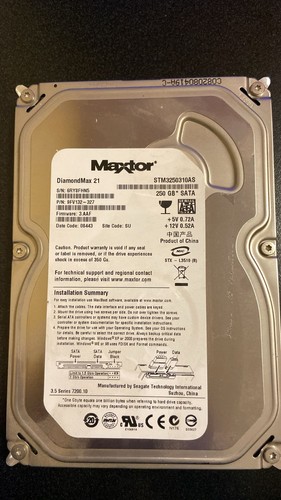 Hard disk sata 250gb - disk, 3,5"