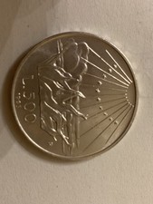 Moneta argento 500 lire - moneta,