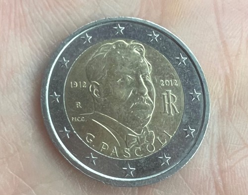 Moneta euro del poeta - poeta, e