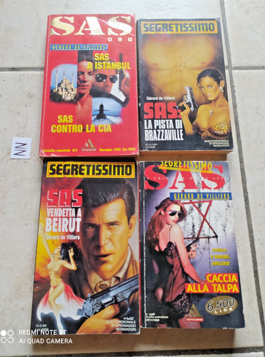 Lotto libri sas segretissimo - lotto, 4