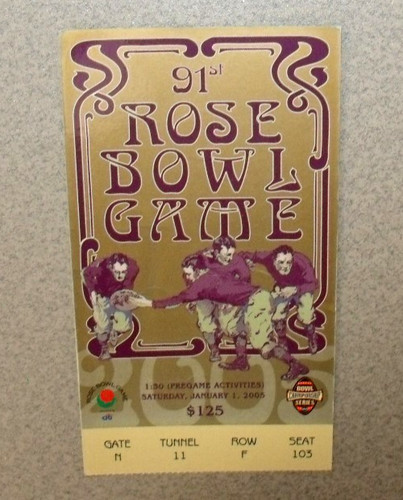 Biglietto rose bowl 2005 - biglietto, 1/1/2005