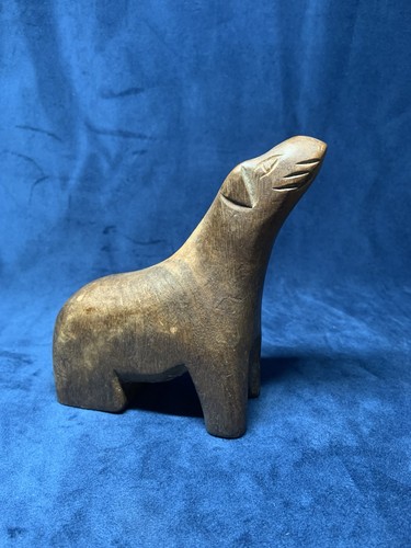 Carved wood animal - wood, figure