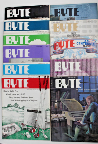 Byte magazine lot 1976 - magazine, –