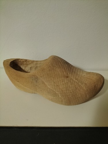 Zoccolo sabot legno intarsiato - legno,