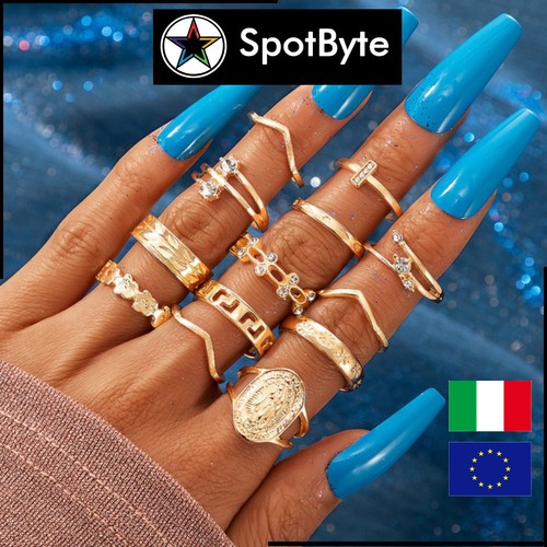 Set anelli donna dorati in - donna,