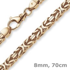 8mm collana catena - reale, di