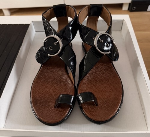 Chloé sandali pelle nera - in,