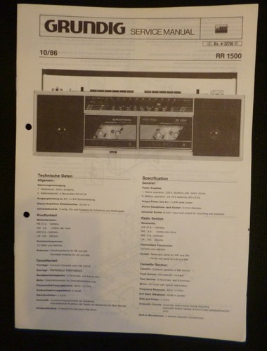 Grundig manuale servizio - ,