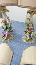 Coppia abat jour - jour, capodimonte