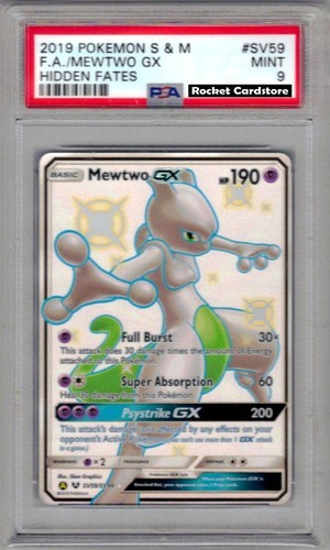 Pokemon mewtwo shiny holo - gx,
