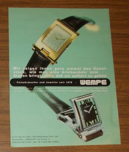 Raro orologio pubblicitario