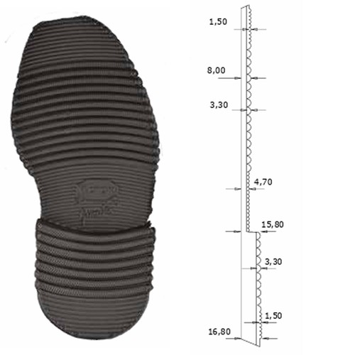 Suola gomma gumlite vibram - gomma,