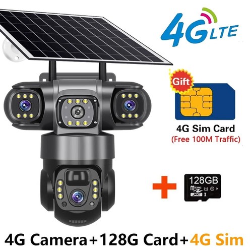 Telecamera solare sim - 4g,