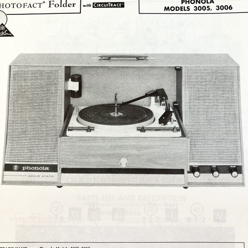 1966 phonola phono 3005 3006 - 1966,