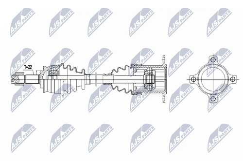 Albero motore nty npw 092 - nty, npw-ft-092