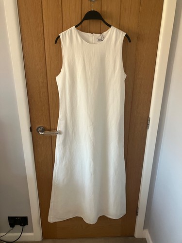 Abito midi zara bianco sporco - midi,
