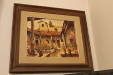 QUADRO DEL CURANDAI - INTERNO COLONICA - DIPINTO AD OLIO