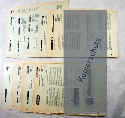 Minitrix fogli locomotiva - minitrix,