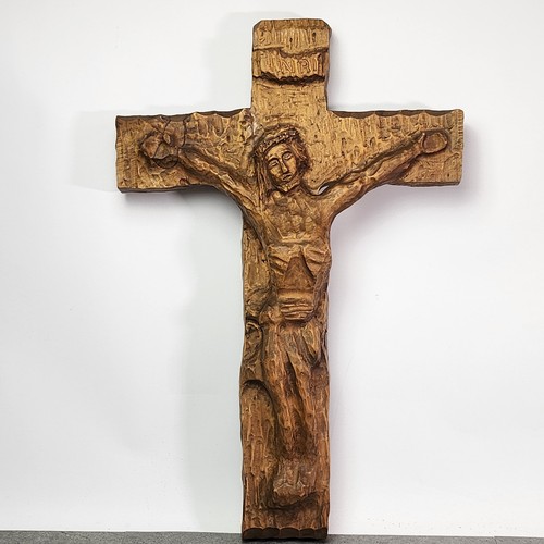 Croce legno intagliato a - legno,