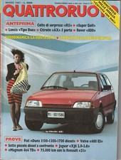 Quattroruote n°377 #Marzo 1987 *Fiat Duna*Volvo 480*Jaguar XJ6*Magnum 4x4*Ren.21