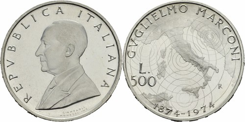 Italia 500 lire 1974 roma - 500,