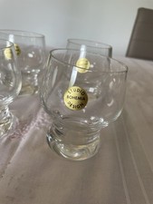 Set otto pezzi bicchieri in cristallo di Boemia 