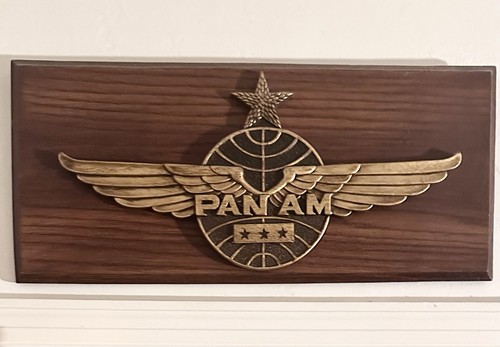Targa parete vintage pan am - targa,