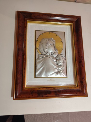 Quadro antico madonna con - "madonna,