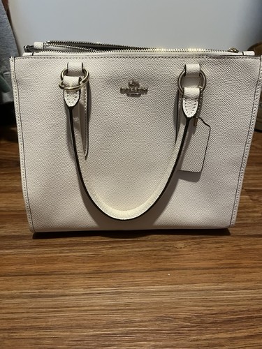 Borsa coach pelle bianca - coach, in