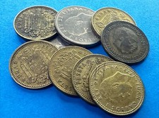 LOTTO SET 9 MONETE SPAGNA