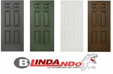 PORTE BLINDATE PANNELLI IN VETRORESINA RIVESTIMENTO PORTONCINI SICUREZZA STOCK