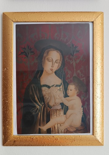 Dipinto religioso con cornice - religioso,