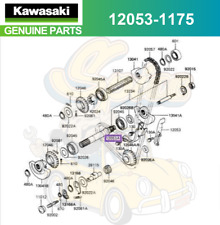 Bilanciatore guida catena originale Kawasaki KLR650 FR 12053-1175