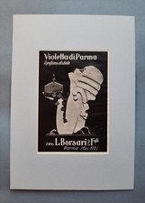 PUBBLICITA' "PROFUMI VIOLETTA DI PARMA, IL PROFUMO DISTINTO" ORIG. VINTAGE 1928